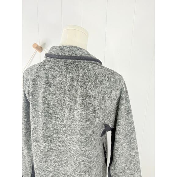 Abercrombie & Fitch Quilted Snap Front Sweater XS Black Gray - Picture 6 of 8